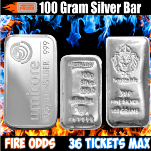 100 Gram Silver Bar #7 – FIRE ODDS