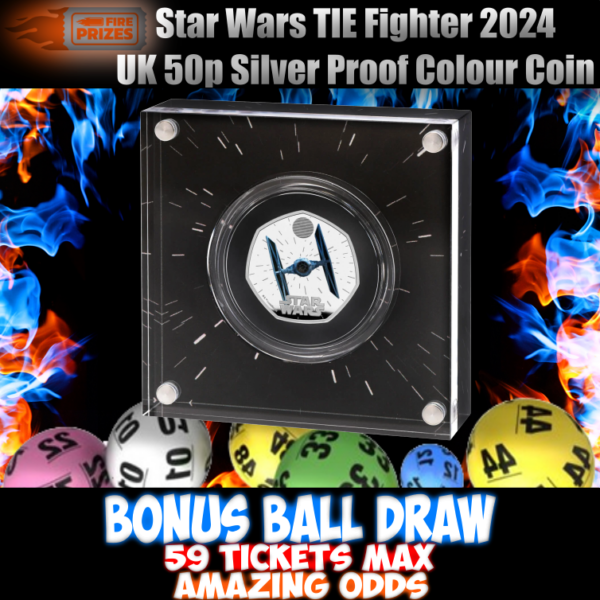 2024 Star Wars – Fifty Pence Proof Silver Coin #7 (Bonus Ball Draw – Saturday 7th September 2024)