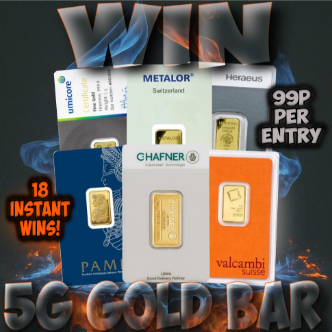 5g Gold Bar +18 Instant Wins – DRAW #3