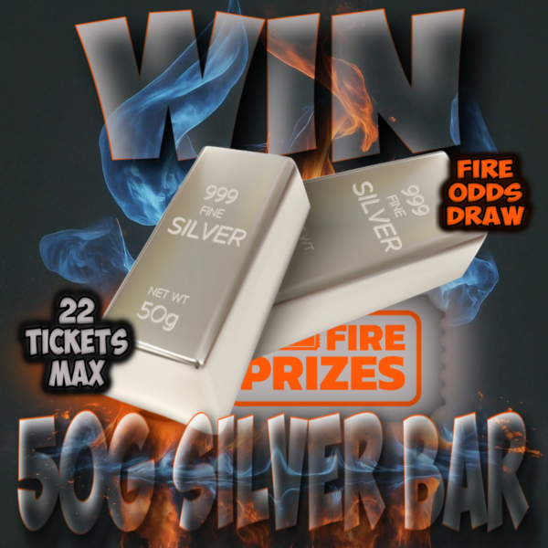 50g Silver Bar – FIRE ODDS #3
