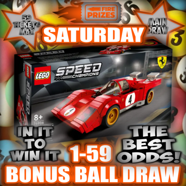 LEGO 1970 Ferrari 512 M 76906 (Bonus Ball Draw – Saturday 22nd February 2025)