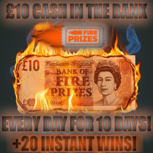 £10 Cash in the bank for 10 days