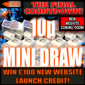 10P MINI DRAW #47 (£100 NEW WEBSITE CREDIT) + 200 INSTANTS